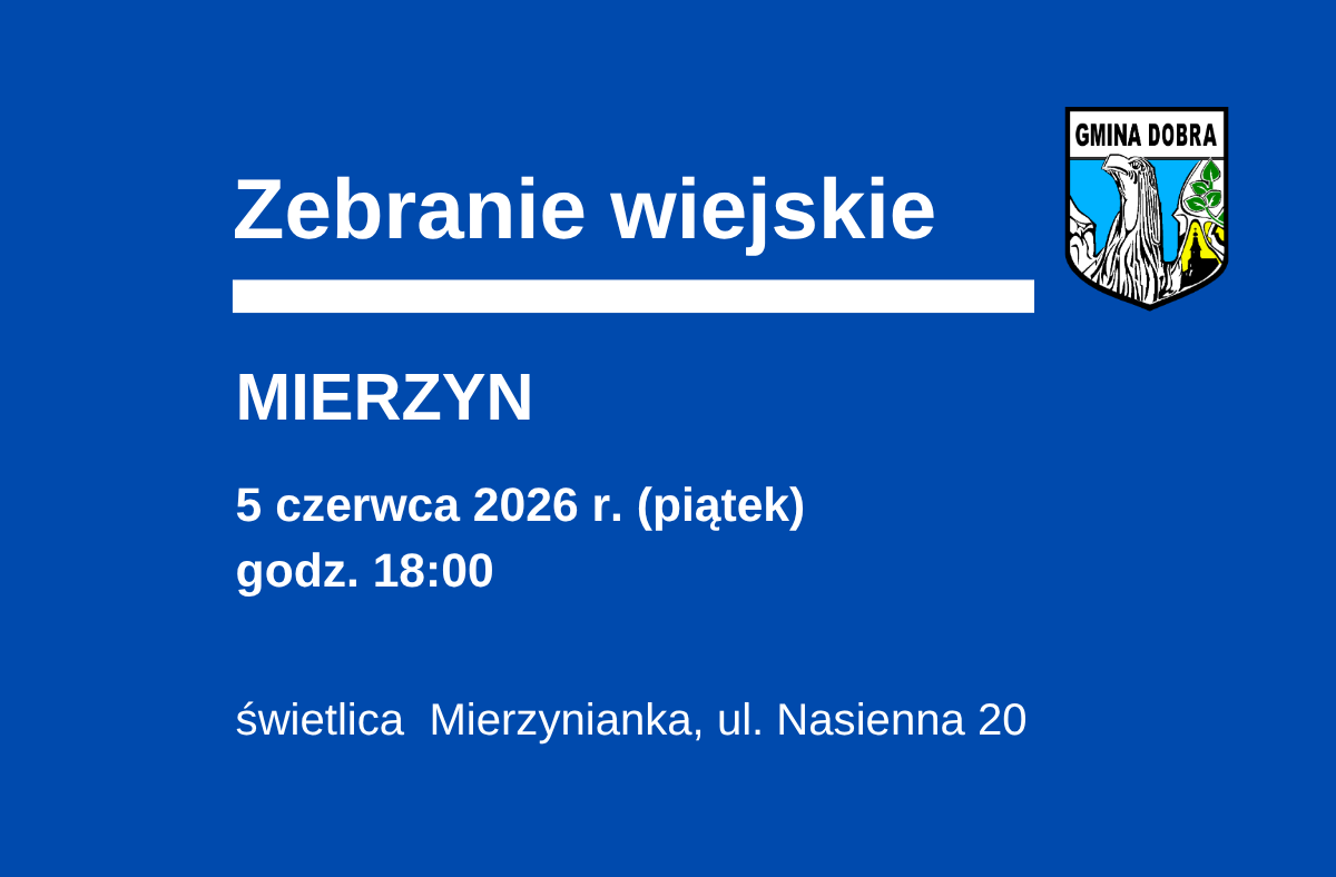 Zebranie wiejskie mieszkańców Sołectwa Mierzyn